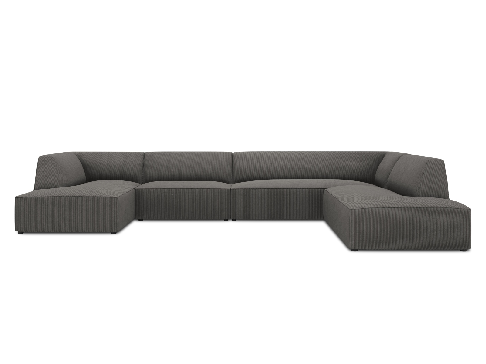 Panoramic Right Corner Sofa, "Ruby", 7 Seats, 366x273x69