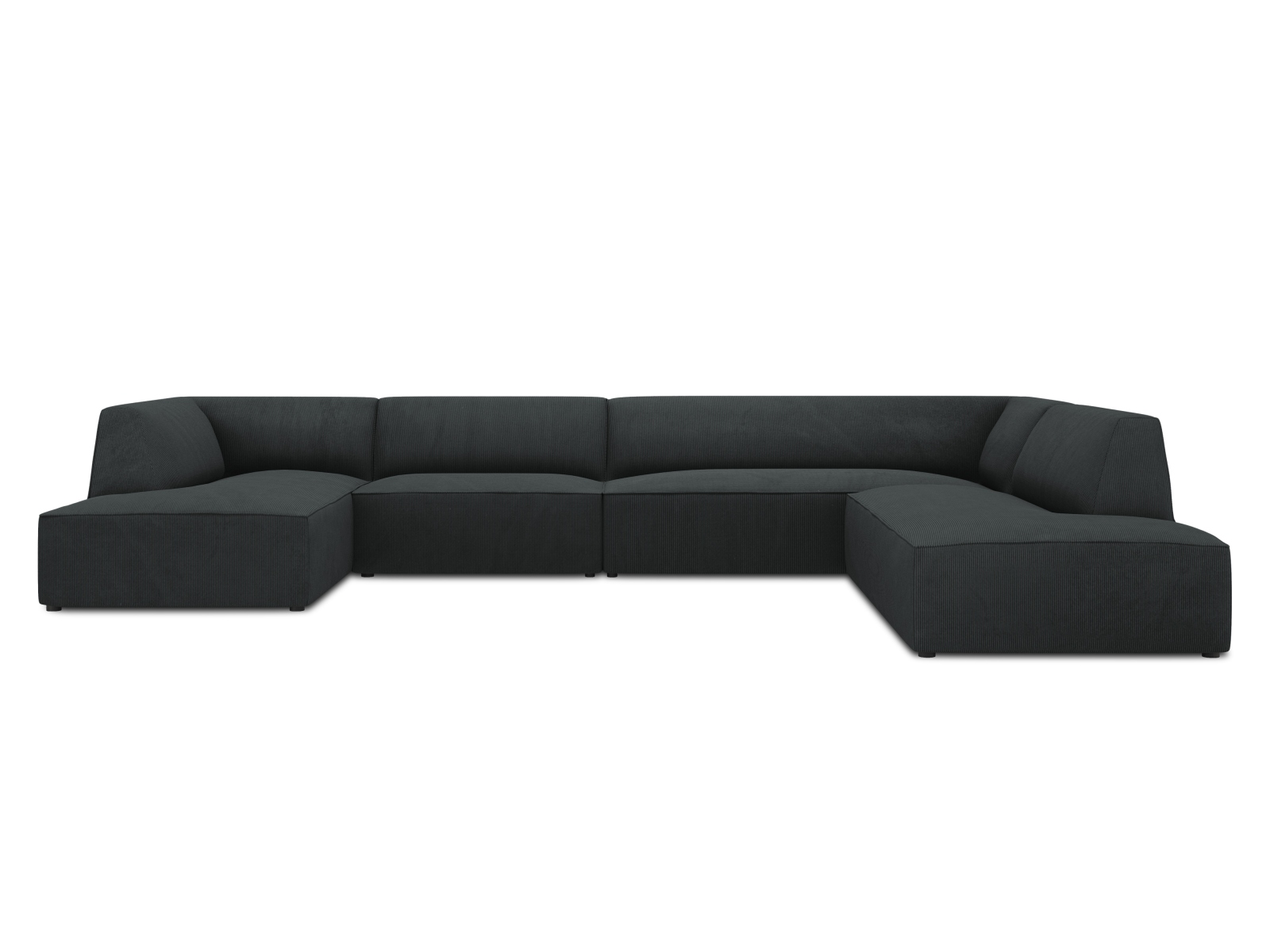Panoramic Right Corner Sofa, "Ruby", 7 Seats, 366x273x69