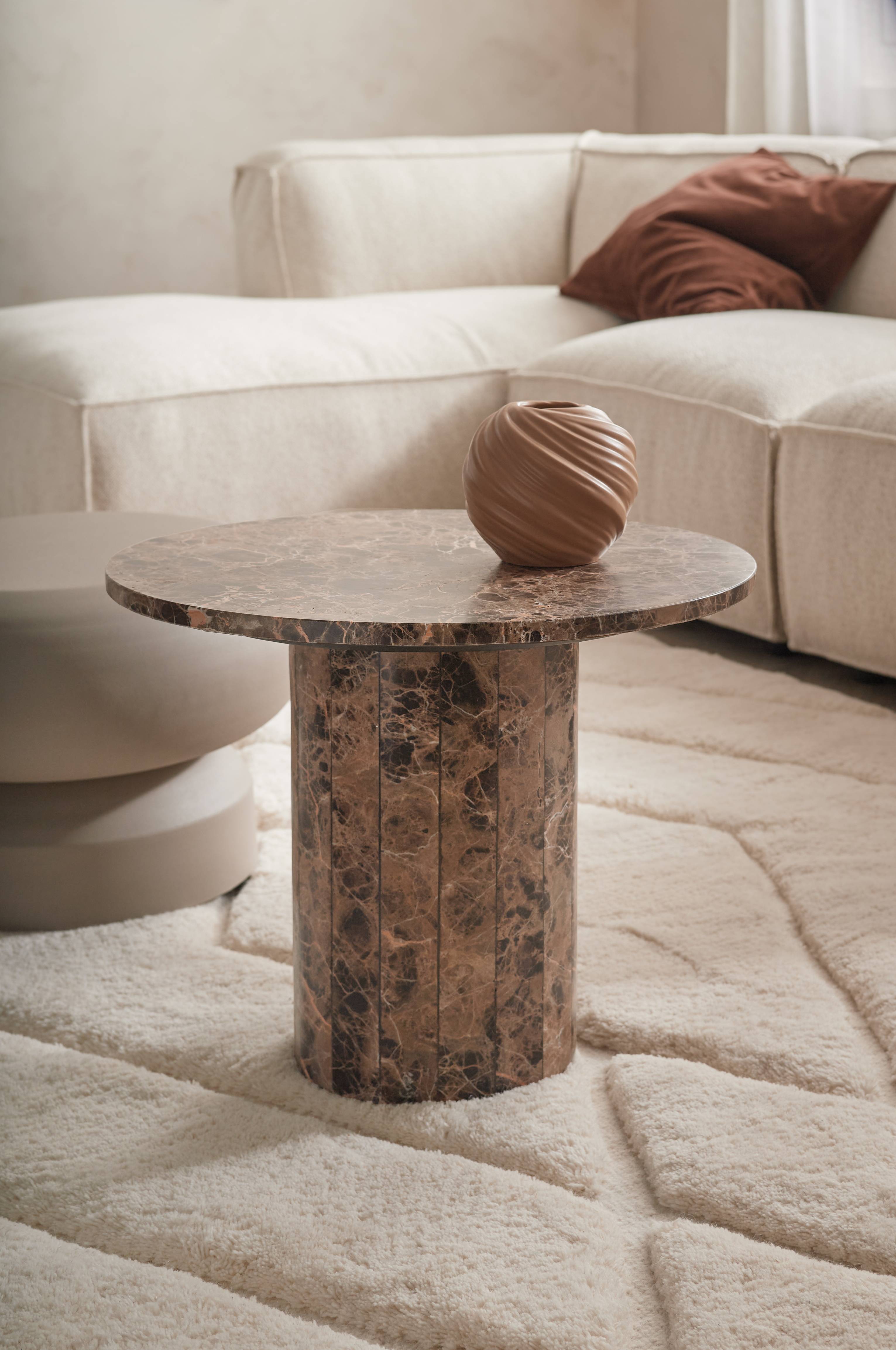Sofabord Combo i marmor diameter 51 cm