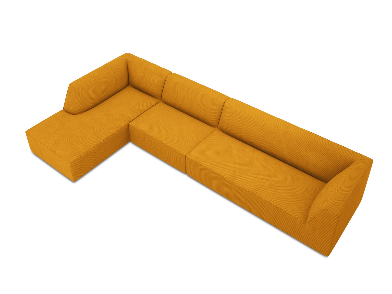 Modular Left Corner Sofa, "Ruby", 5 Seats, 366x180x69