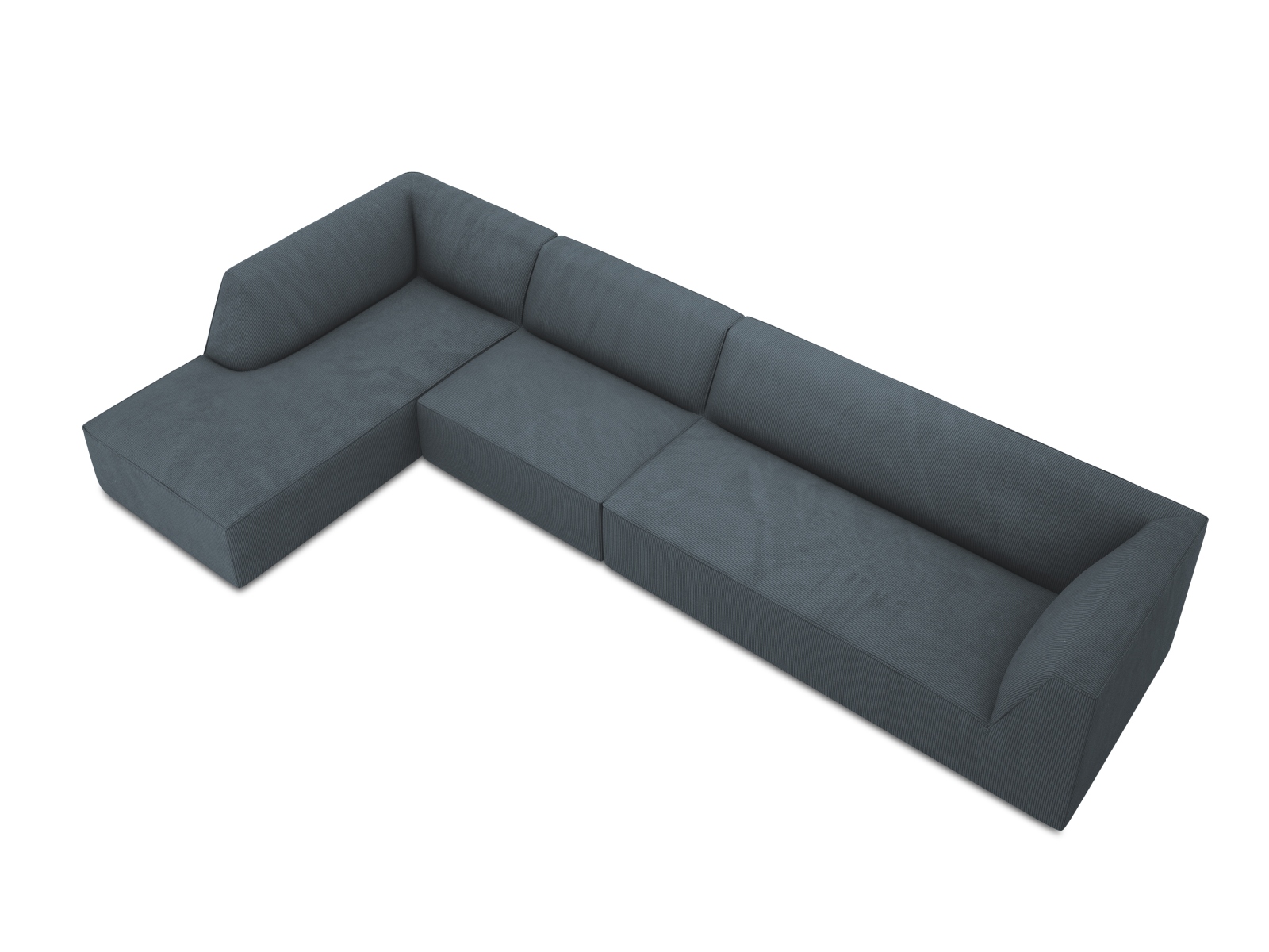 Modular Left Corner Sofa, "Ruby", 5 Seats, 366x180x69